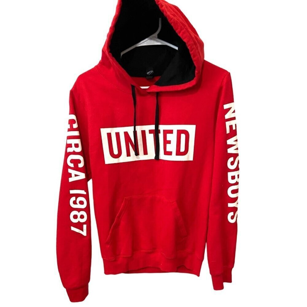 Newsboys Y2K United Circa 1987 Red Hoodie Hooded XS Sweatshirt Concert Christian